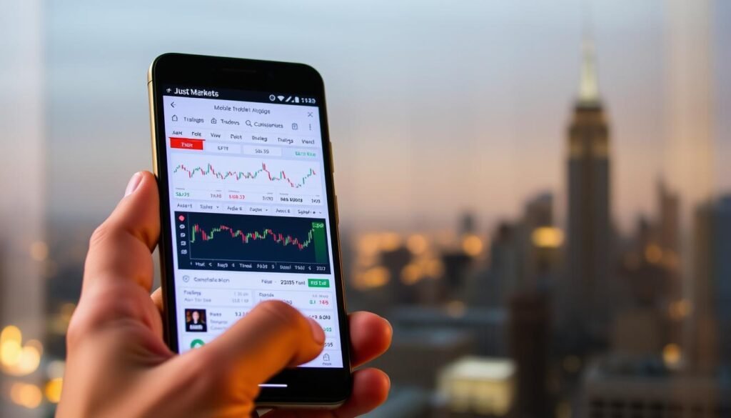 Cara download JustMarkets app di Android