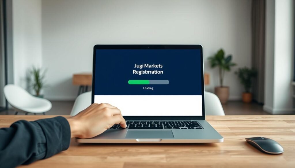 Proses pendaftaran JustMarkets