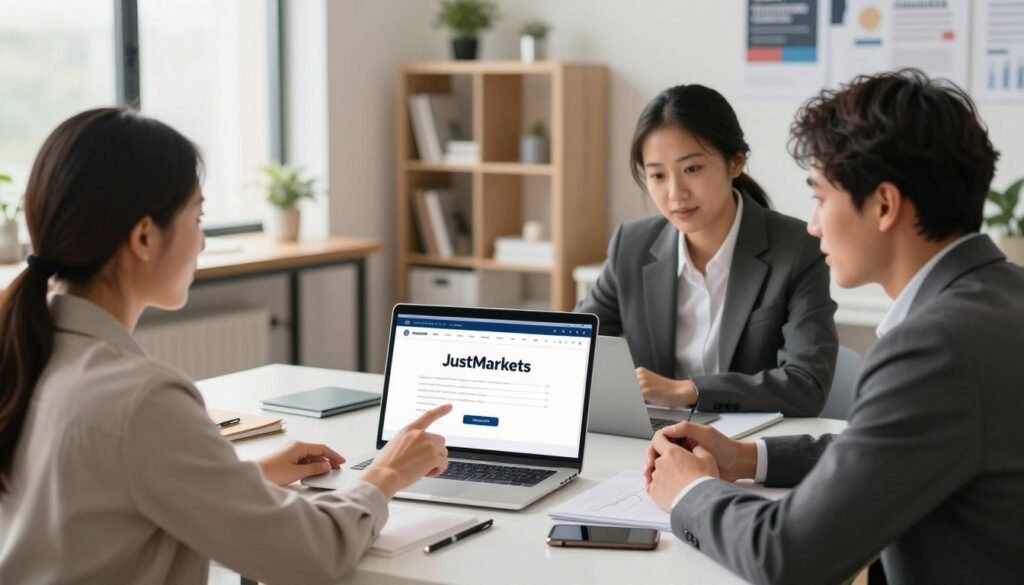 justmarkets account kaise banaye