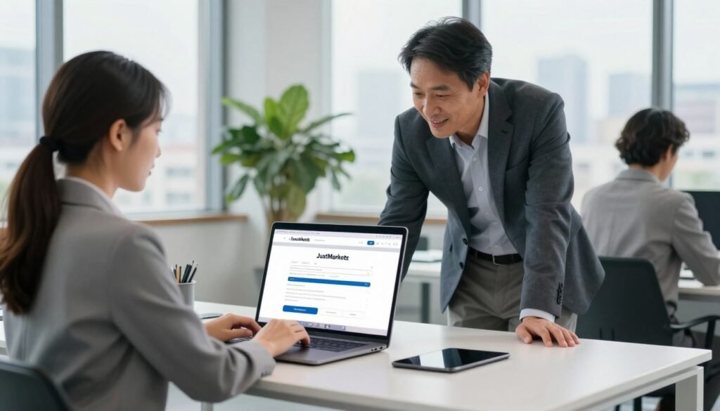 justmarkets account kaise banaye