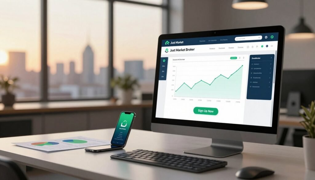 just market broker sign up